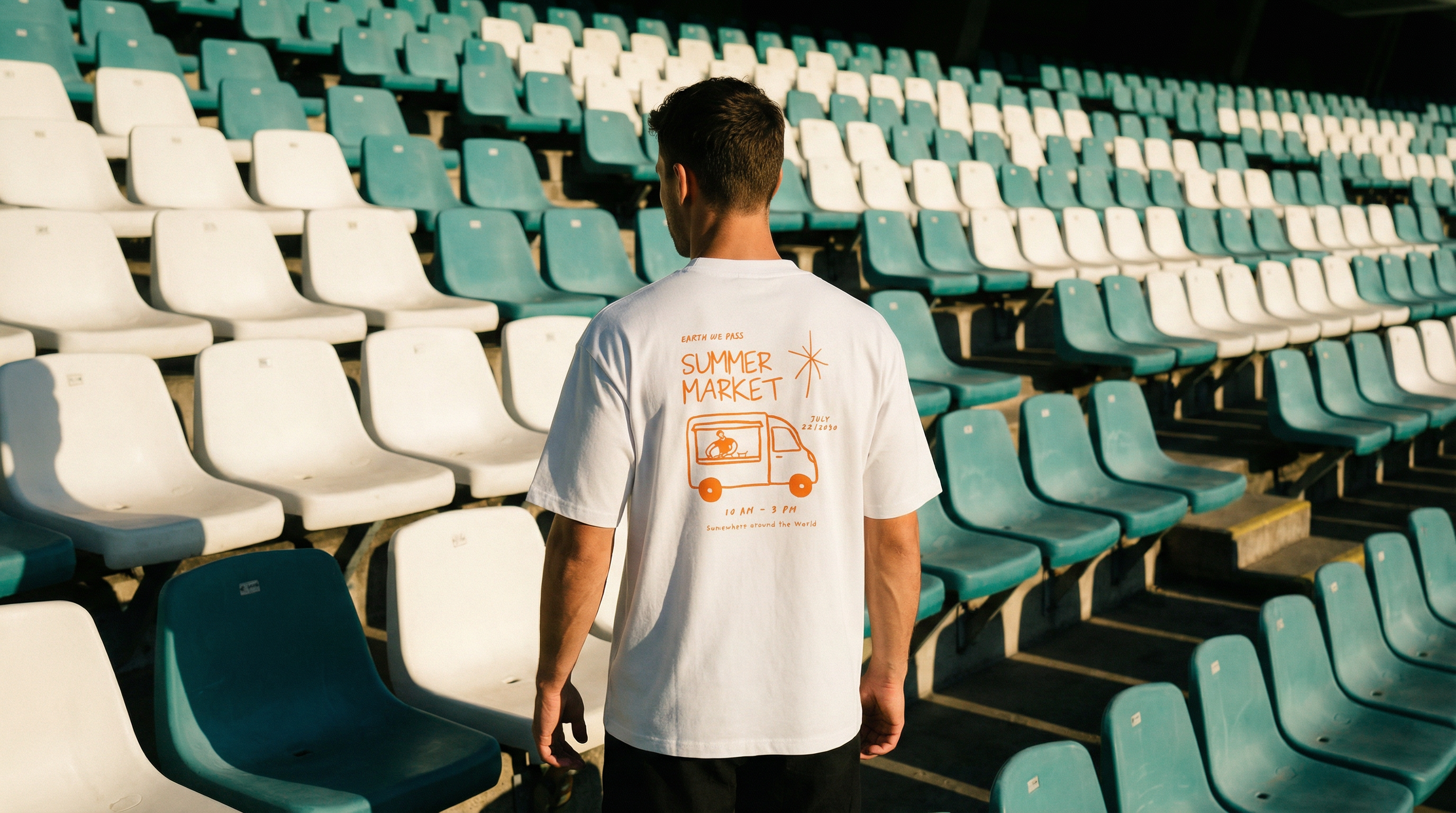 Summer Market Tee – White