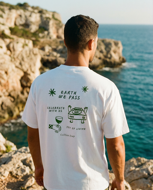 Joy of Living Tee – White