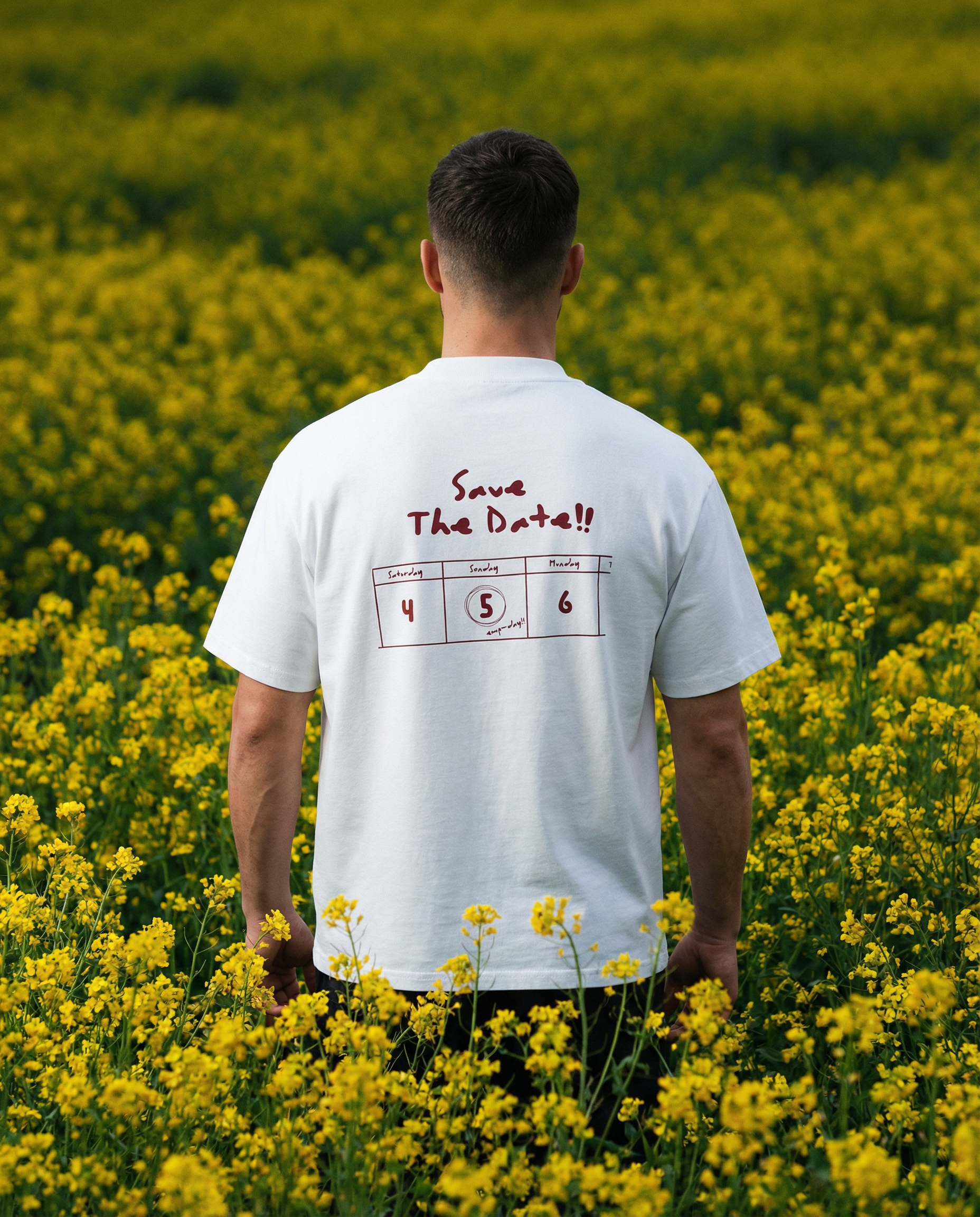 Save The Date Tee – White